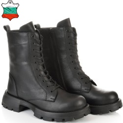 ДАМСКИ БОТИ С ОЛЕКОТЕНО ХОДИЛО ОТ ЕСТЕСТВЕНА КОЖА-TIFFANY 16-ЧЕРНИ