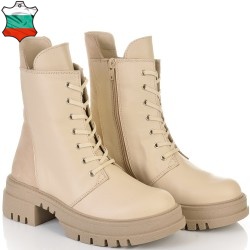 ДАМСКИ БОТИ ОТ ЕСТЕСТВЕНА КОЖА/НАБУК-TAYRA 03-БЕЖОВИ