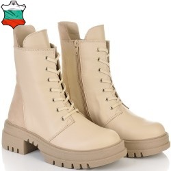 ДАМСКИ БОТИ ОТ ЕСТЕСТВЕНА КОЖА/НАБУК-TAYRA 03-БЕЖОВИ