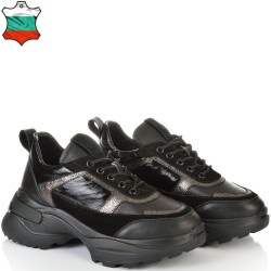 ДАМСКИ КЕЦОВЕ ОТ ЕСТЕСТВЕНА КОЖА-REYA 03-ЧЕРНИ