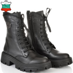 ДАМСКИ БОТИ ОТ ЕСТЕСТВЕНА КОЖА-ASTERIQ 5-1560-ЧЕРНИ