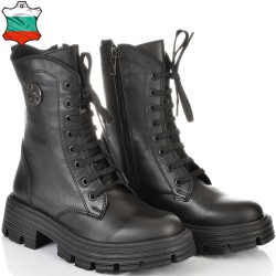 ДАМСКИ БОТИ ОТ ЕСТЕСТВЕНА КОЖА-ASTERIQ 5-1560-ЧЕРНИ