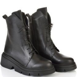 ДАМСКИ БОТИ ОТ ЕСТЕСТВЕНА КОЖА-STRONG-1603-ЧЕРНИ