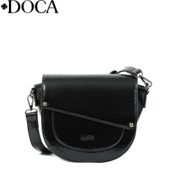 ДАМСКА ЧАНТА ПРЕЗ РАМО DOCA-20808-ЧЕРНА