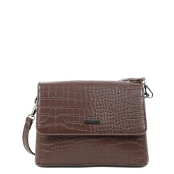 ДАМСКА ЧАНТА ПРЕЗ РАМО DOCA-20920-КАФЯВА