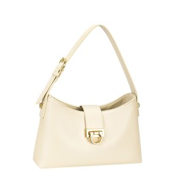 ДАМСКА ЕЛЕГАНТНА ЧАНТА-D7418-ТАУПЕ