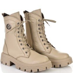 ДАМСКИ БОТИ ОТ ЕСТЕСТВЕНА КОЖА-ASTERIQ 5-1560-БЕЖОВИ