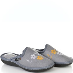 ДАМСКИ ПАНТОФИ НА АНАТОМИЧНО ХОДИЛО-117-СИВИ