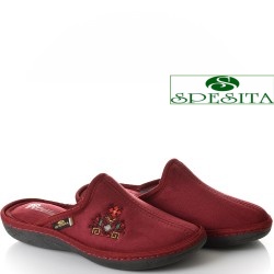 ДАМСКИ ПАНТОФИ НА АНАТОМИЧНО ХОДИЛО-153-БОРДО