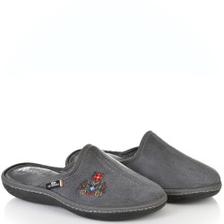 ДАМСКИ ПАНТОФИ НА АНАТОМИЧНО ХОДИЛО-153-СИВИ