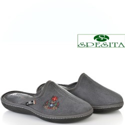 ДАМСКИ ПАНТОФИ НА АНАТОМИЧНО ХОДИЛО-153-СИВИ