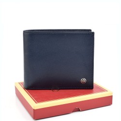 МЪЖКО ПОРТМОНЕ ОТ ЕСТЕСТВЕНА КОЖА-AL287-ТЪМНО СИНЬО