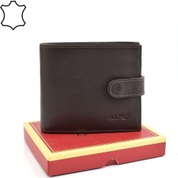 МЪЖКО ПОРТМОНЕ ОТ ЕСТЕСТВЕНА КОЖА-AL220-КАФЯВО