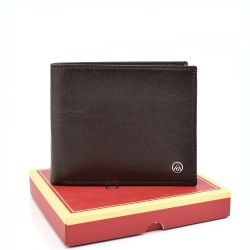 МЪЖКО ПОРТМОНЕ ОТ ЕСТЕСТВЕНА КОЖА-AL282-КАФЯВО