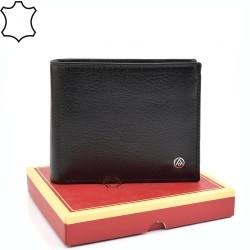 МЪЖКО ПОРТМОНЕ ОТ ЕСТЕСТВЕНА КОЖА-AL282-ЧЕРНО