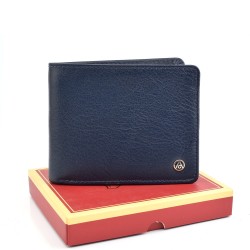 МЪЖКО ПОРТМОНЕ ОТ ЕСТЕСТВЕНА КОЖА-AL237-ТЪМНО СИНЬО