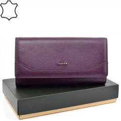 ДАМСКО ПОРТМОНЕ GRANDE ОТ ЕСТЕСТВЕНА КОЖА-2606-ЛИЛАВО