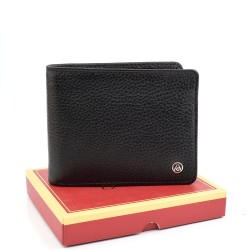 МЪЖКО ПОРТМОНЕ ОТ ЕСТЕСТВЕНА КОЖА-AL239-ЧЕРНО