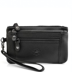 МЪЖКА РЪЧНА ЧАНТА ОТ ЕСТЕСТВЕНА КОЖА-6062-ЧЕРНА