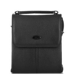 МЪЖКА ЧАНТА ОТ ЕСТЕСТВЕНА КОЖА-0042-ЧЕРНА