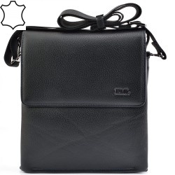 МЪЖКА ЧАНТА OT ЕСТЕСТВЕНА КОЖА-1636-3-ЧЕРНА