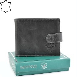 МЪЖКО ПОРТМОНЕ ОТ ЕСТЕСТВЕНА КОЖА-61P-СИВО