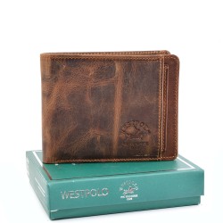 МЪЖКО ПОРТМОНЕ ОТ ЕСТЕСТВЕНА КОЖА-1619C-ТАБА