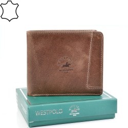 МЪЖКО ПОРТМОНЕ ОТ ЕСТЕСТВЕНА КОЖА-558C-КАПУЧИНО