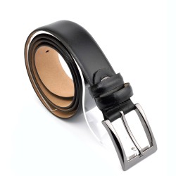 КОЛАН ОТ ЕСТЕСТВЕНА БИВОЛСКА КОЖА-7466-ЧЕРЕН