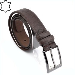 КОЛАН ОТ ЕСТЕСТВЕНА БИВОЛСКА КОЖА-7467-КАФЯВ