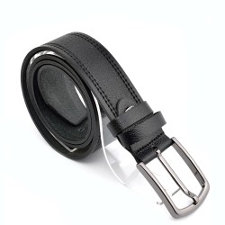 КОЛАН ОТ ЕСТЕСТВЕНА БИВОЛСКА КОЖА-7469-ЧЕРЕН