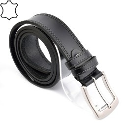 КОЛАН ОТ ЕСТЕСТВЕНА БИВОЛСКА КОЖА-7470-ЧЕРЕН