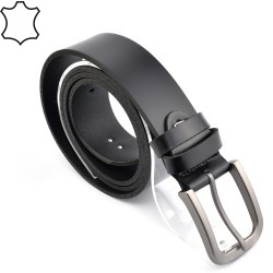 КОЛАН ОТ ЕСТЕСТВЕНА БИВОЛСКА КОЖА-7473-ЧЕРЕН