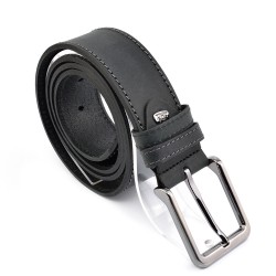 КОЛАН ОТ ЕСТЕСТВЕНА БИВОЛСКА КОЖА-7474-ЧЕРЕН