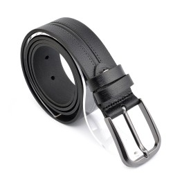 КОЛАН ОТ ЕСТЕСТВЕНА БИВОЛСКА КОЖА-7476-ЧЕРЕН