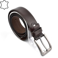 КОЛАН ОТ ЕСТЕСТВЕНА БИВОЛСКА КОЖА-7468-КАФЯВ