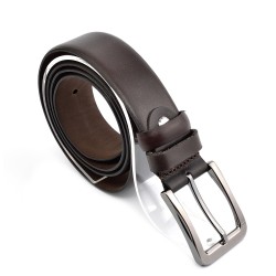 КОЛАН ОТ ЕСТЕСТВЕНА БИВОЛСКА КОЖА-7468-КАФЯВ