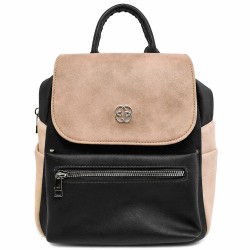 БЪЛГАРСКА ДАМСКА РАНИЦА-S1353-ЧЕРНО/БЕЖОВО