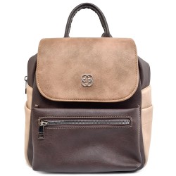 БЪЛГАРСКА ДАМСКА РАНИЦА-S1353-КАФЯВО/БЕЖОВО