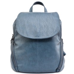 БЪЛГАРСКА ДАМСКА РАНИЦА-9067-СИНЯ