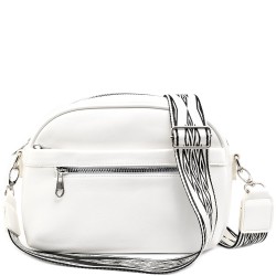 ДАМСКА ЧАНТА ПРЕЗ РАМО-S1345-ПЕРЛА-БЯЛА