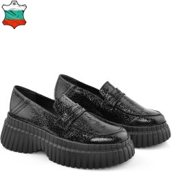 ДАМСКИ ОБУВКИ ОТ ЕФЕКТНА ЕСТЕСТВЕНА КОЖА-ASTRA-1522-ЧЕРНИ