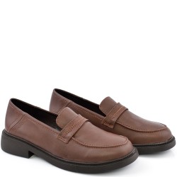 ДАМСКИ МОКАСИНИ ОТ ЕСТЕСТВЕНА КОЖА-TAIRA-1522-КАФЯВИ