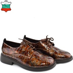 ДАМСКИ ОБУВКИ ОТ ЕФЕКТНА ЕСТЕСТВЕНА КОЖА-TAIRA-853-КАФЯВИ