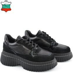 ДАМСКИ КЕЦОВЕ ОТ ЕСТЕСТВЕНА КОЖА-ASTRA-7011-ЧЕРНИ