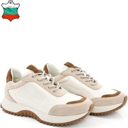 ДАМСКИ КЕЦОВЕ ОТ ЕСТЕСТВЕНА КОЖА-KAILY-8002-БЕЖОВО/ТАБА