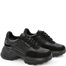 ДАМСКИ КЕЦОВЕ ОТ ЕСТЕСТВЕНА КОЖА С ЛАК И ВЕЛУР-SONYA-6065-ЧЕРНИ