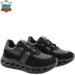 ДАМСКИ КЕЦОВЕ ОТ ЕСТЕСТВЕНА КОЖА-ROSA-8008-ЧЕРНИ