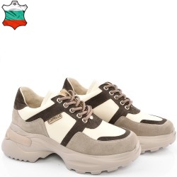 ДАМСКИ КЕЦОВЕ ОТ ЕСТЕСТВЕН ВЕЛУР-SONYA-5063-БЕЖОВО/КАФЯВО