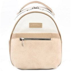 БЪЛГАРСКА ДАМСКА РАНИЦА-C1334-БЕЖОВО/БЯЛA